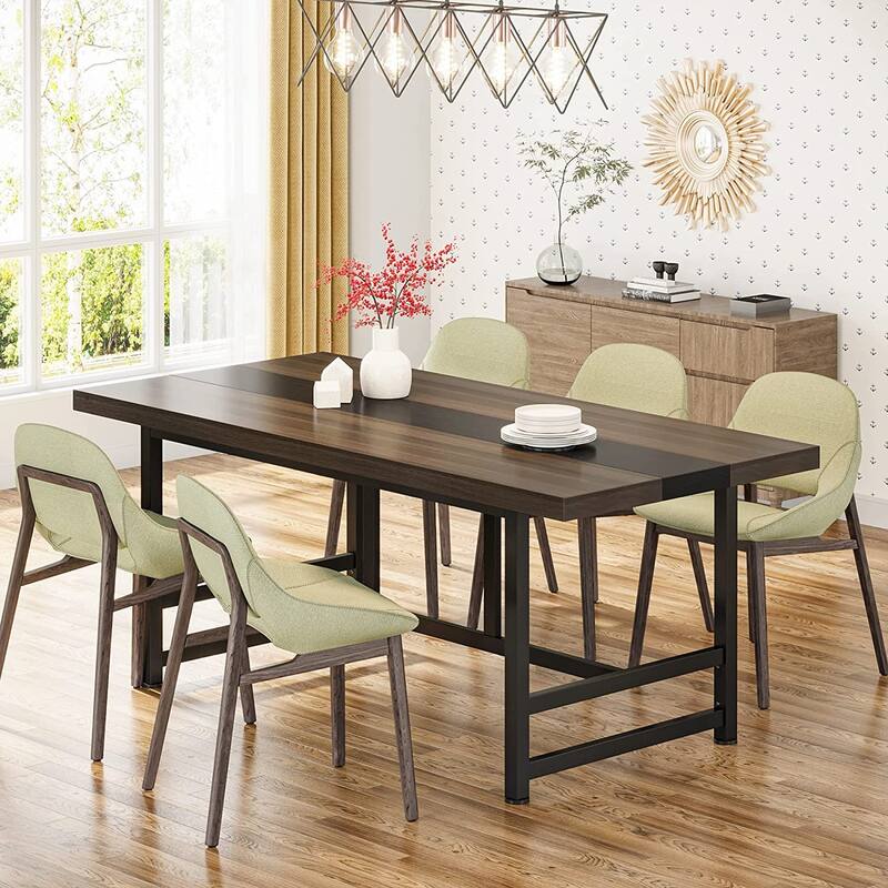 70 inches Dinning Table Home & Kitchen Table - Grey