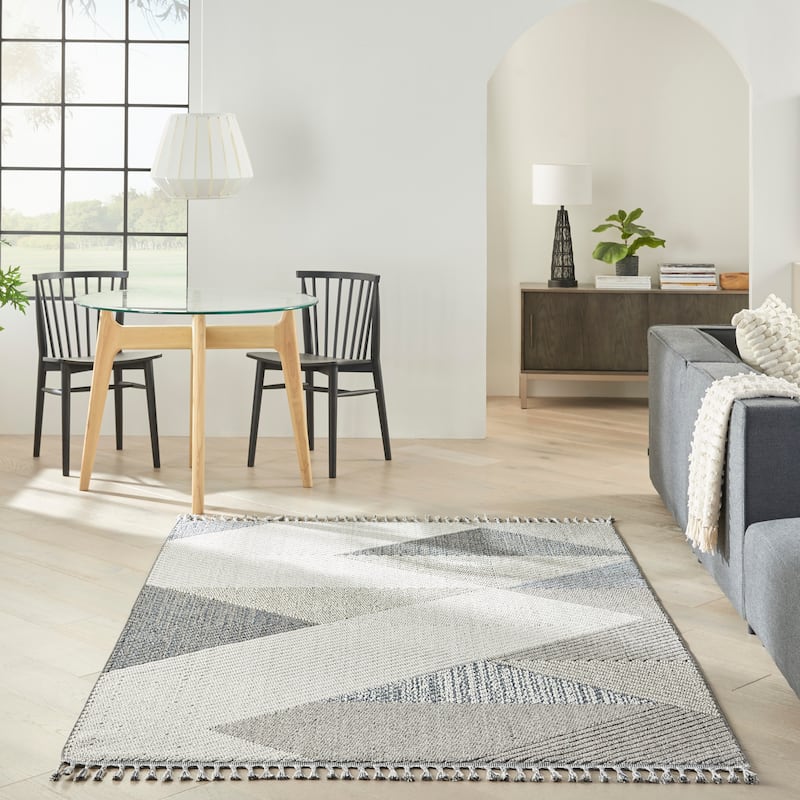 Nourison Elwood Contemporary Geometric Area Rug