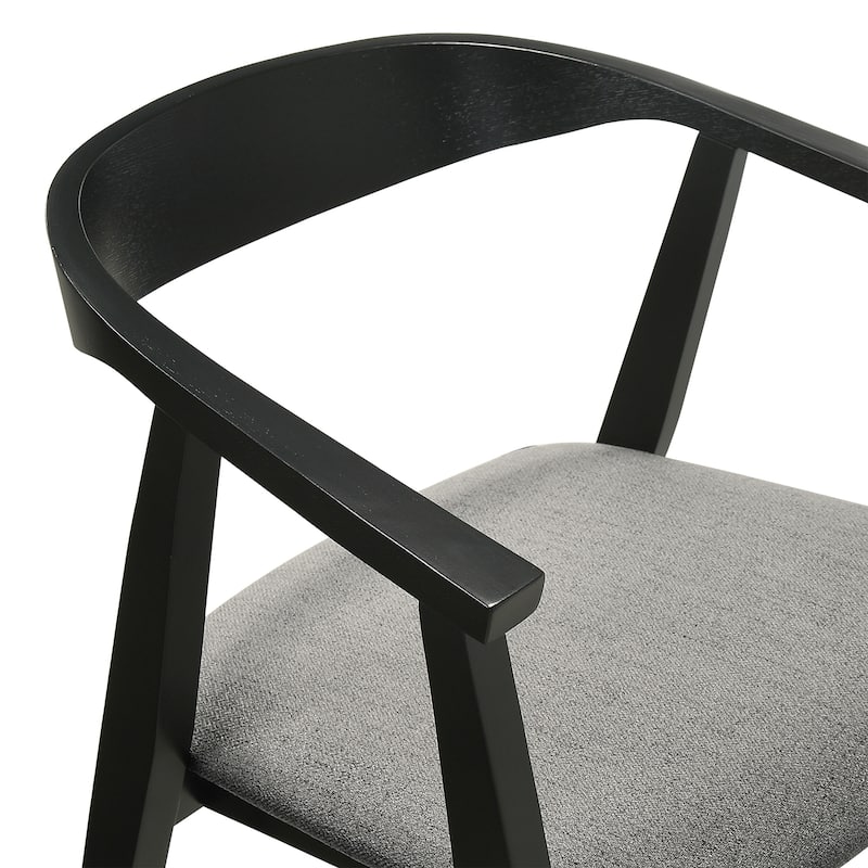 Santana Mid-Century Modern Upholstered Wood Dining Chairs - Set of 2/4/6