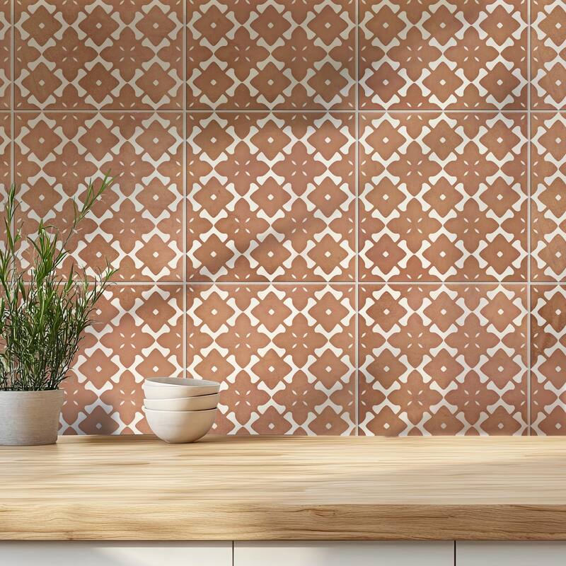 Merola Tile Bari Fortuna Cotto 12-7/8" x 12-7/8" Porcelain Floor and Wall Tile