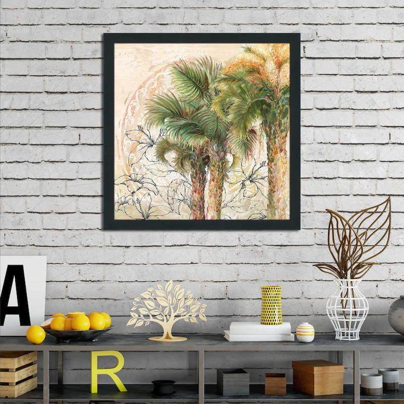 "Palms Away II (Square)" Print on Acrylic