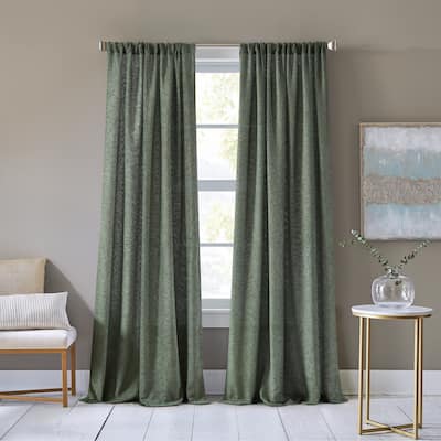 DKNY Boucle Chenille Window Curtain Panel Pair