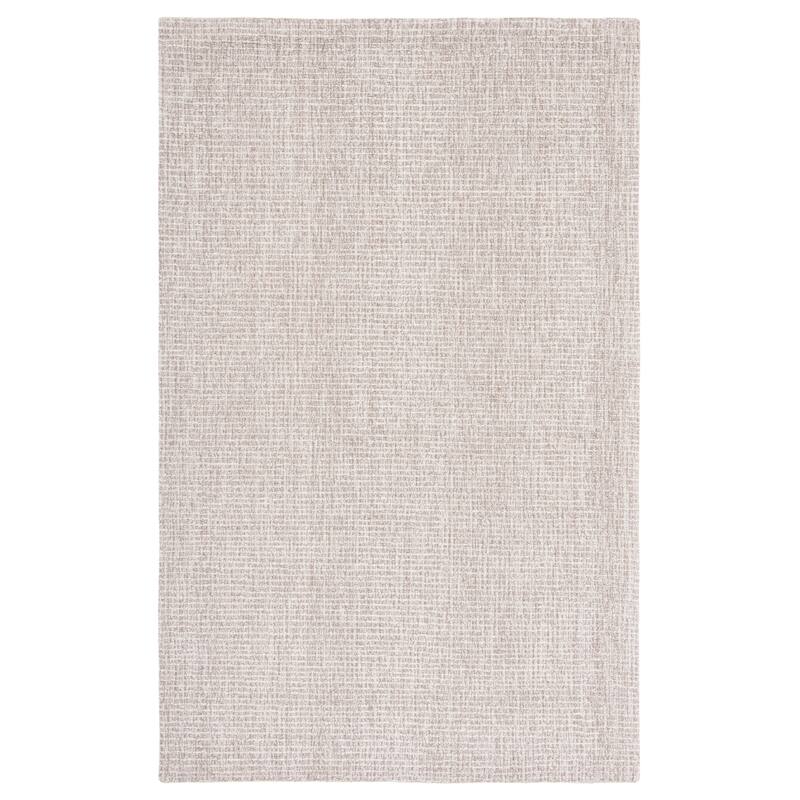 SAFAVIEH Handmade Abstract Lotje Modern Wool Rug - 4' x 6' - Ivory/Grey
