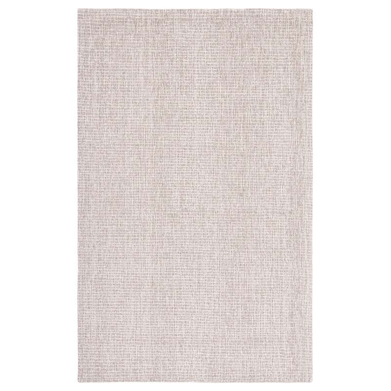 SAFAVIEH Handmade Abstract Lottie Modern Wool Rug - 4' x 6' - Ivory/Grey - Rectangle