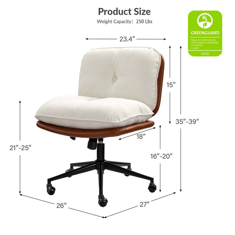 Lindsay Modern Tilting Criss Cross Home Office Chair by HULALA HOME