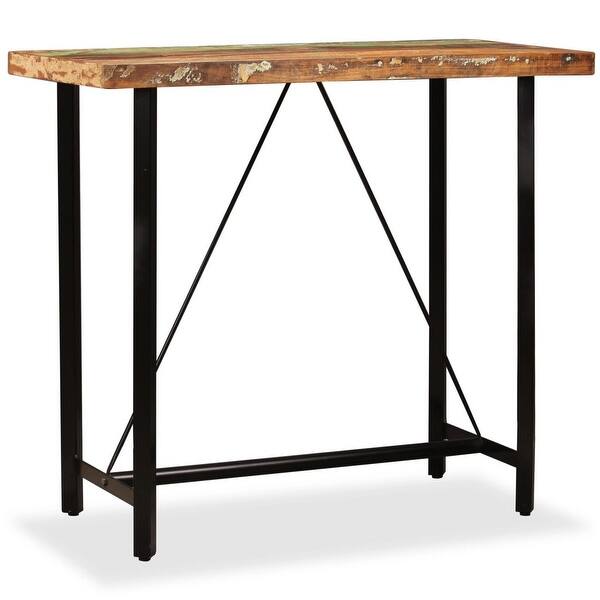 Shop Vidaxl Bar Table Solid Reclaimed Wood 47 2 X23 6 X42 1 Overstock 30531734