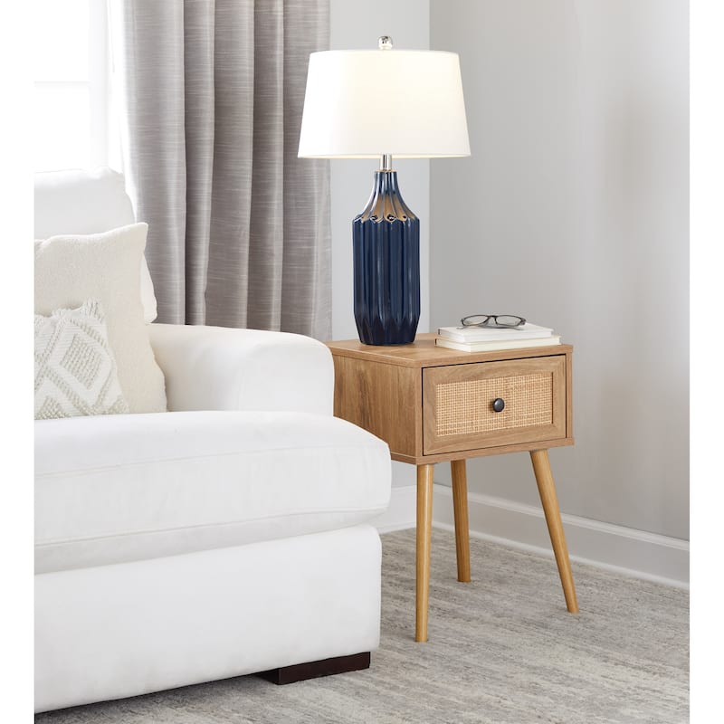 Silver Orchid Valberg 23" Ceramic Table Lamp