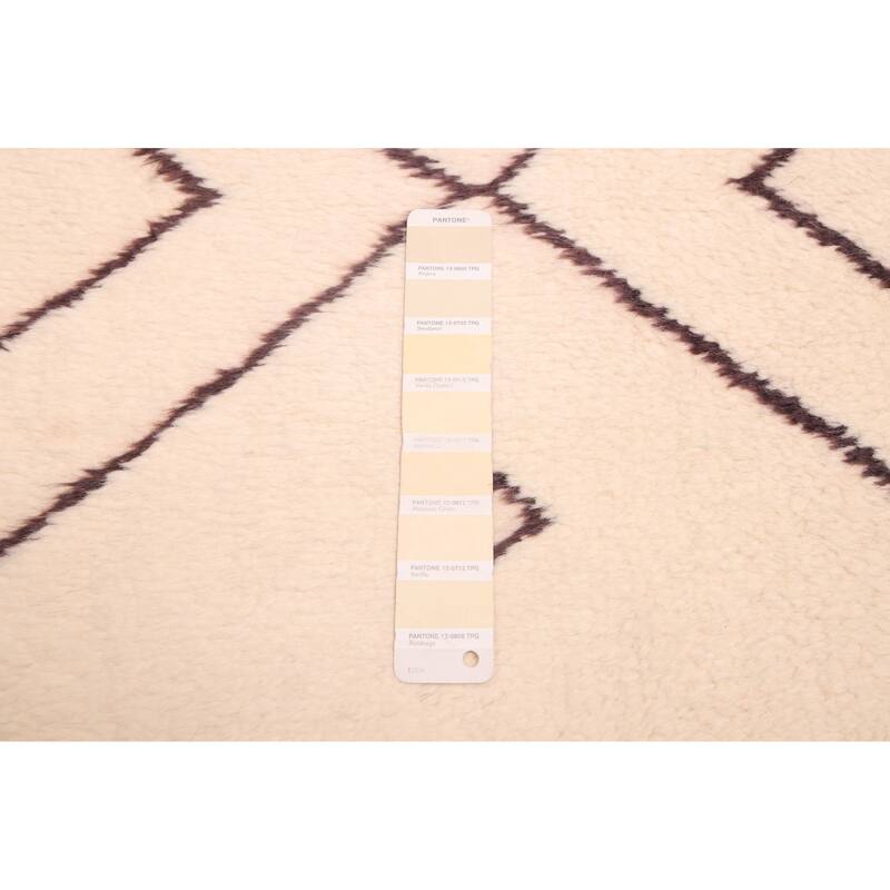 ECARPETGALLERY Hand-knotted Pak Finest Marrakesh Cream Wool Rug - 8'3 x 9'8