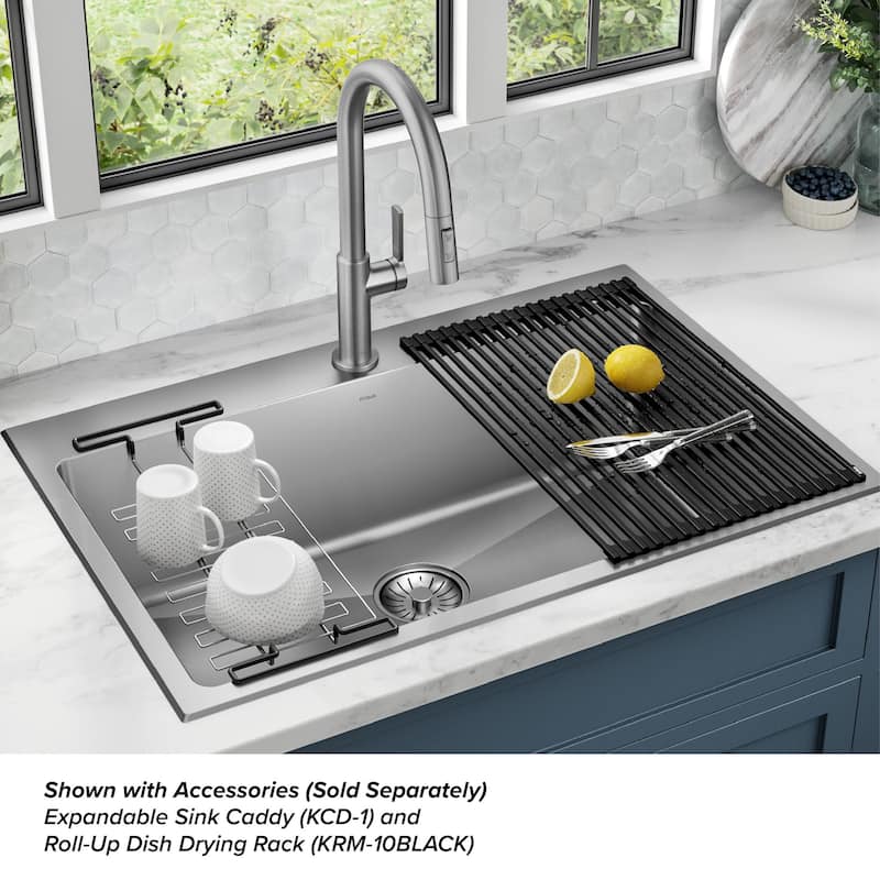 Kraus KCL-1706 Standart Pro 33" Undermount Single Basin Stainless