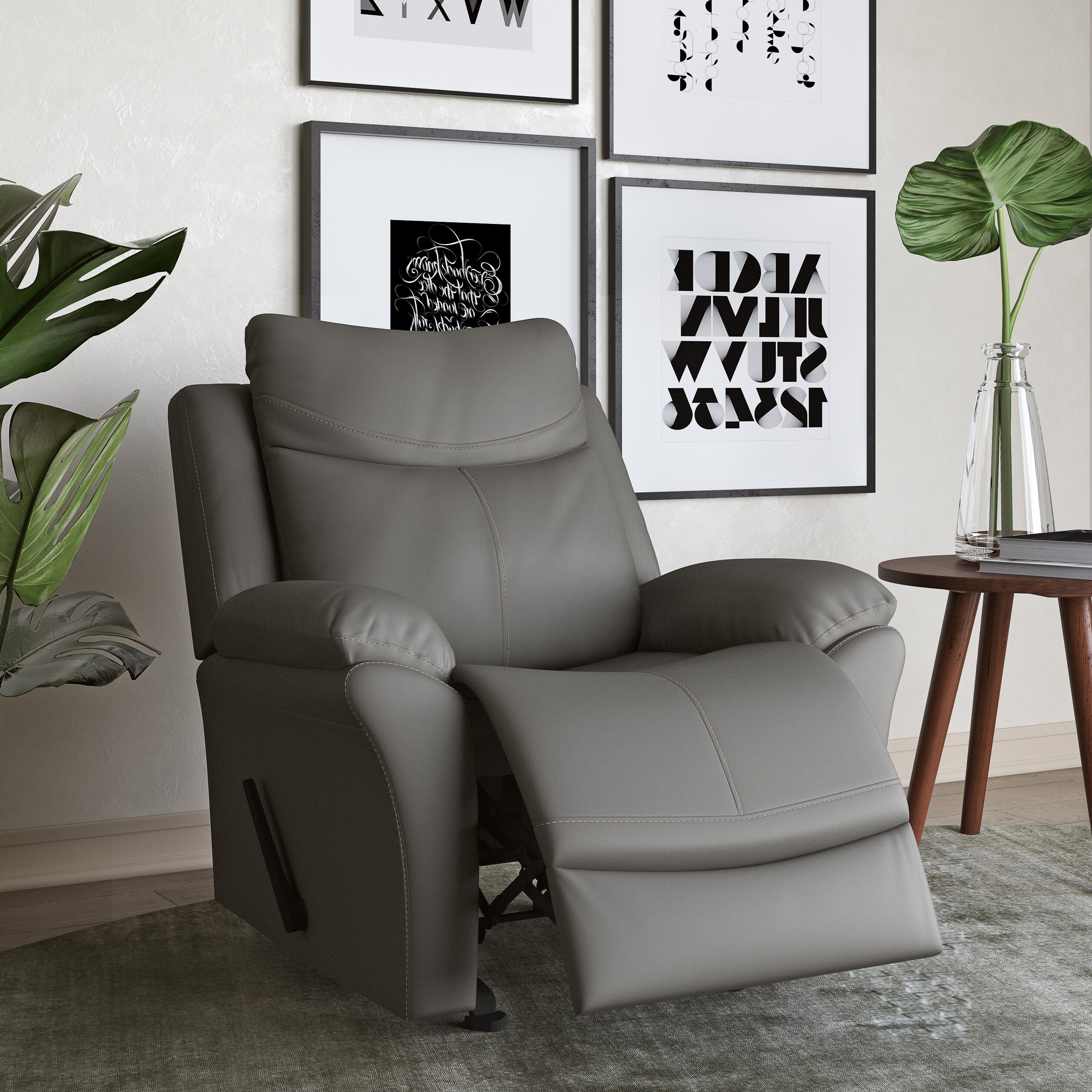Prolounger Faux Leather Rocker Recliner Chair Overstock 25322249