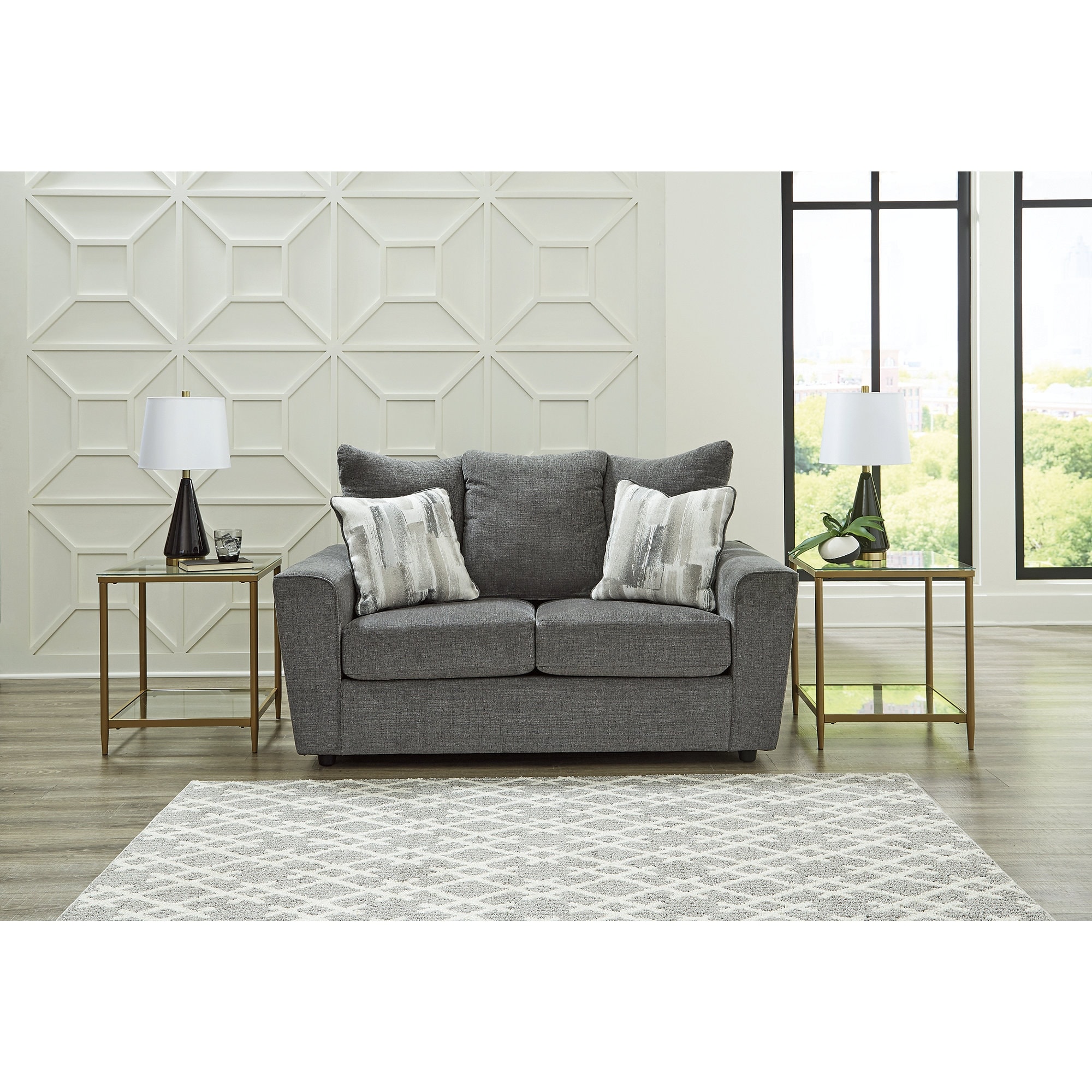 Signature Design by Ashley Stairatt Loveseat - 63" W x 38" D x 39" H