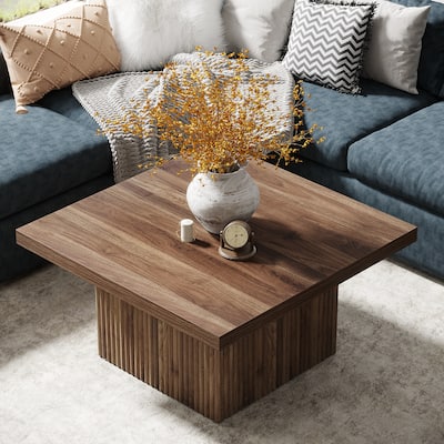 Square Coffee Table, 31.5-Inch Engineered Wood Coffee Table for Living Room