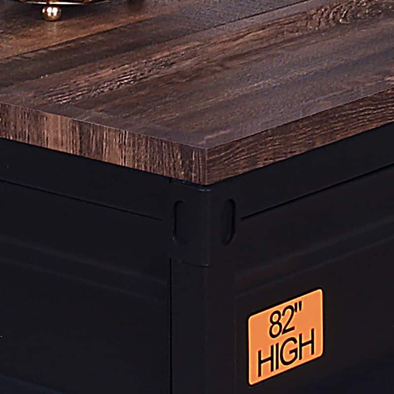 Orya Industrial Black 47-inch Steel Lift-Top Coffee Table by Furniture of America