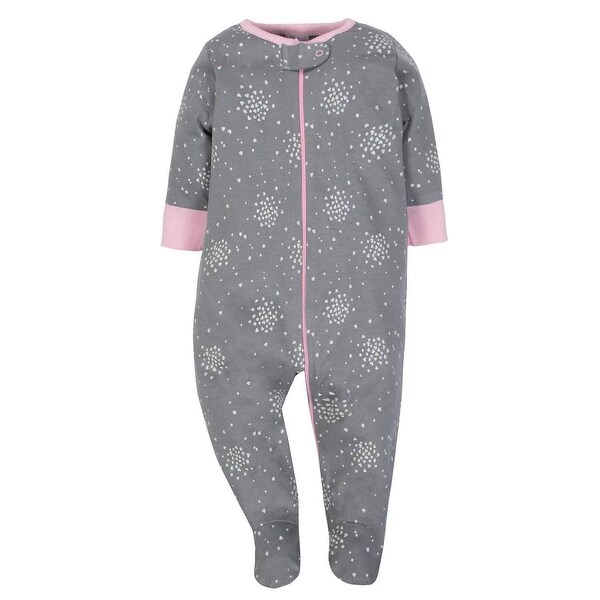 Gerber Onesies Baby Girl Sleep N Play Sleepers 3 Pack