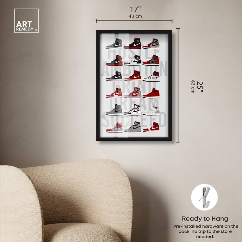 Ambition Grind Sneakers Shadowbox by Art Remedy