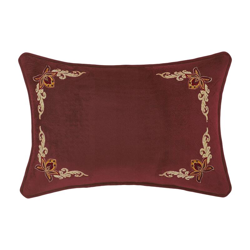 Royal Court Montecito Red Boudoir Decorative Throw Pillow