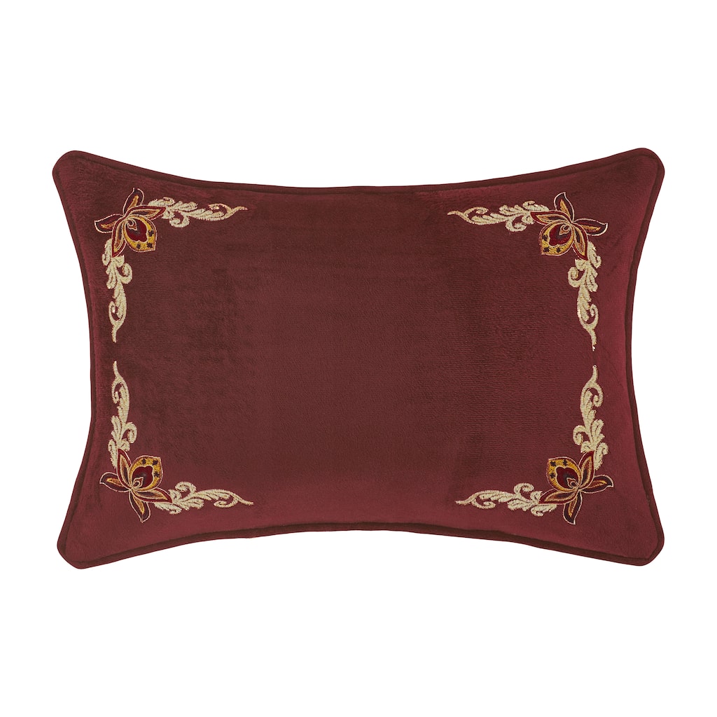 Royal Court Montecito Red Boudoir Decorative Throw Pillow