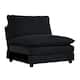 Option Black Armless Seat+Toss Pillow