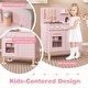 preview thumbnail 8 of 18, Costway Kids Kitchen Playset with Light up Stove & Cooking Sounds Oven - See Details