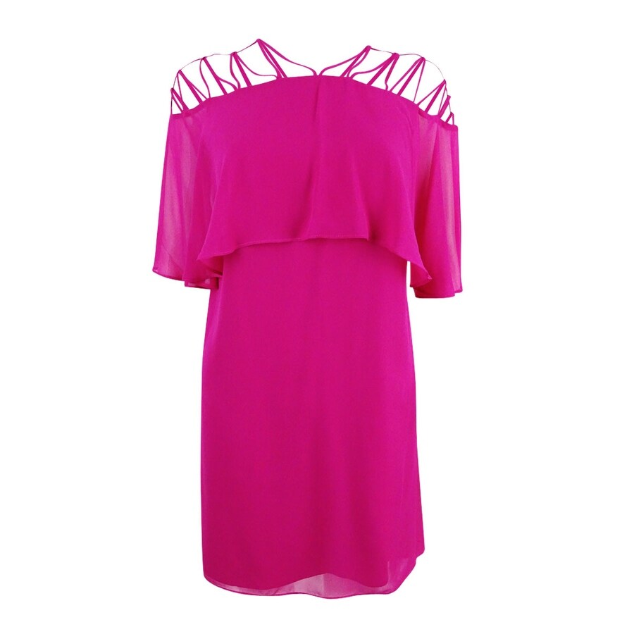 dark pink casual dress