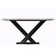 preview thumbnail 6 of 17, Voren 7-Piece Dining Set 55-Inch Rectangular Sintered Stone Dining Table and 6 Upholstered Chairs with Gold Base