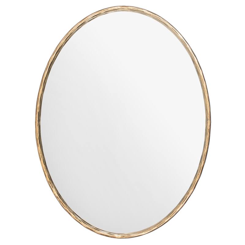 SAFAVIEH Couture Thamara 30-inch Oval Metal Mirror - 30 In W x 2 In D x 40 In H - 30 In W x 2 In D x 40 In H - 30Wx2Dx40H