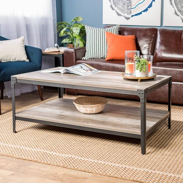 Shop Carbon Loft Witten 48 Inch Angle Iron Coffee Table On Sale
