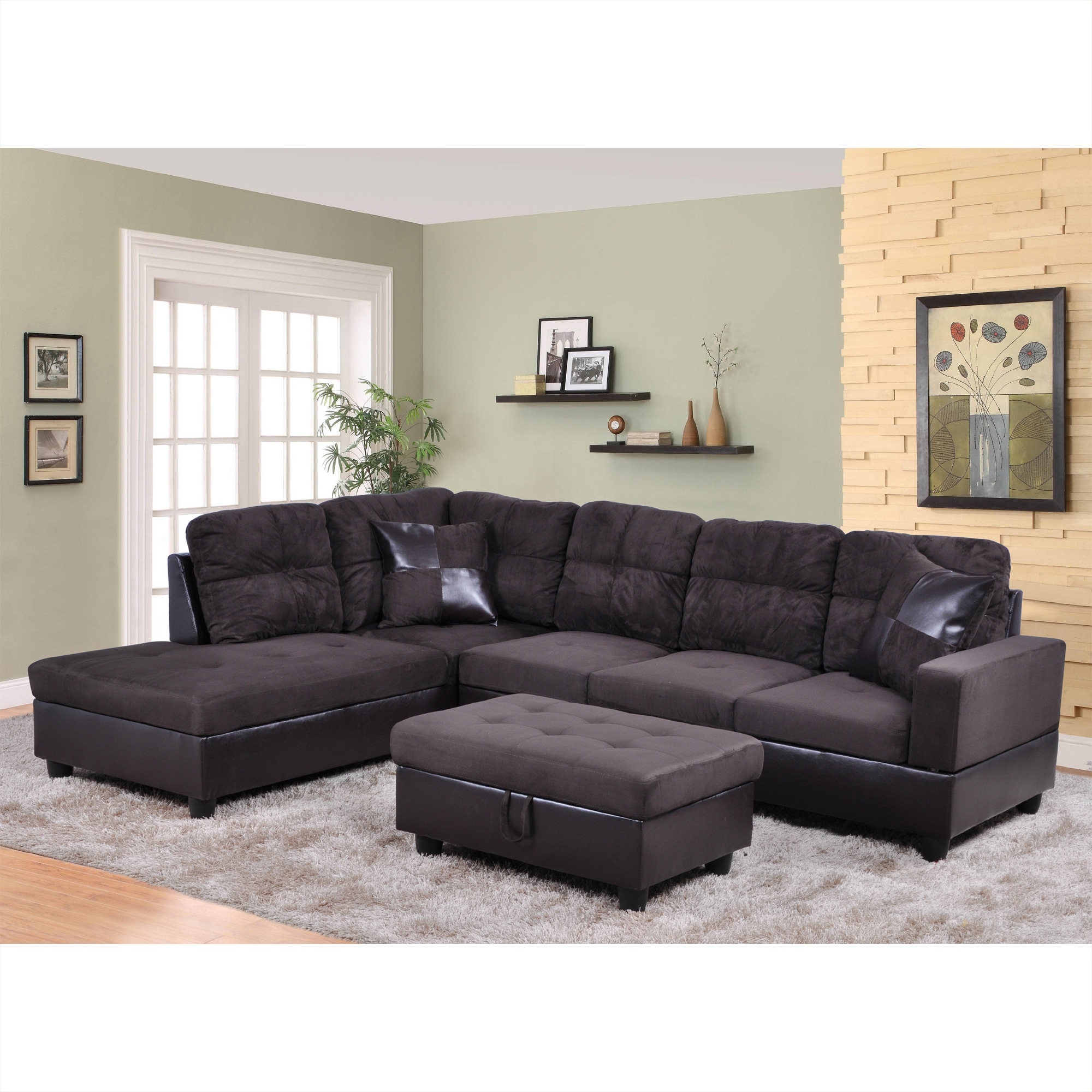 Espresso 2025 sectional couch