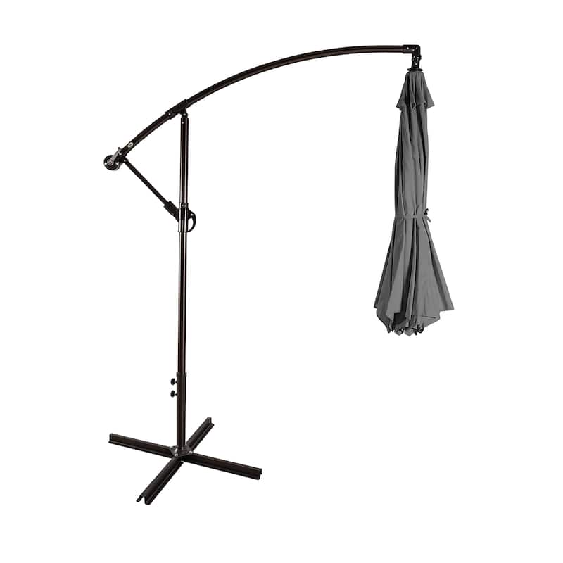 Weller 10-foot Offset Cantilever Hanging Patio Umbrella