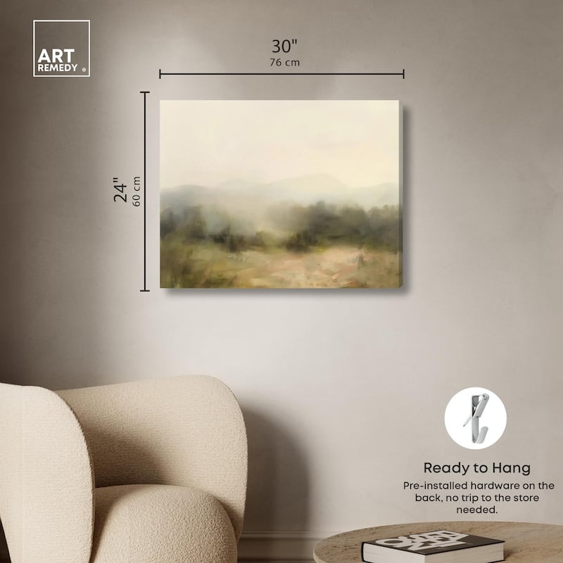 Haze Horizon Canvas by Art Remedy, Gallery Wrapped