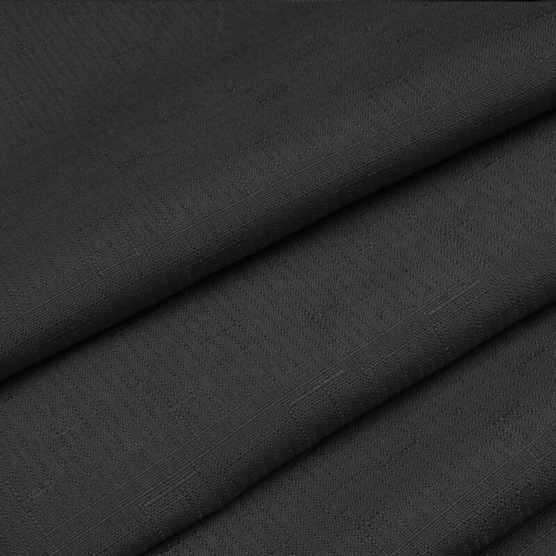 No Hook Slub Linen Texture Shower Curtain with PEVA Snap-in Liner