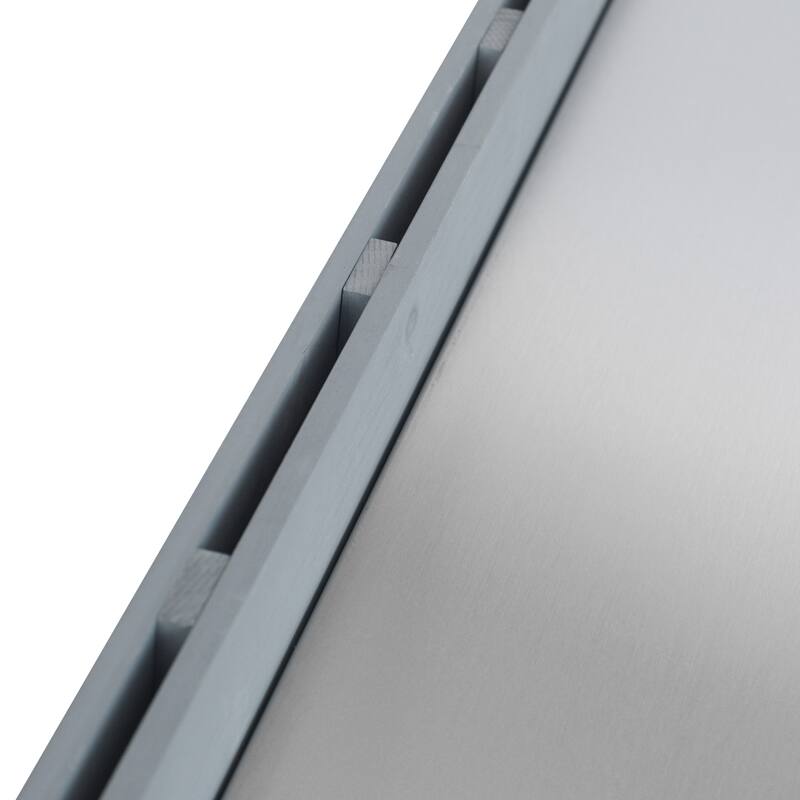 39.4" Outdoor Kitchen Island on Wheels with Stainless Table Top, Outdoor Kitchen Cabinet with Adjustable Shelves