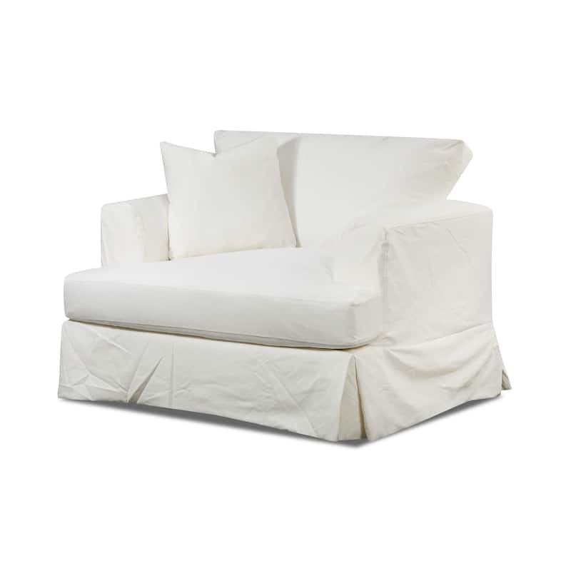 Zack Slipcover Chair - White