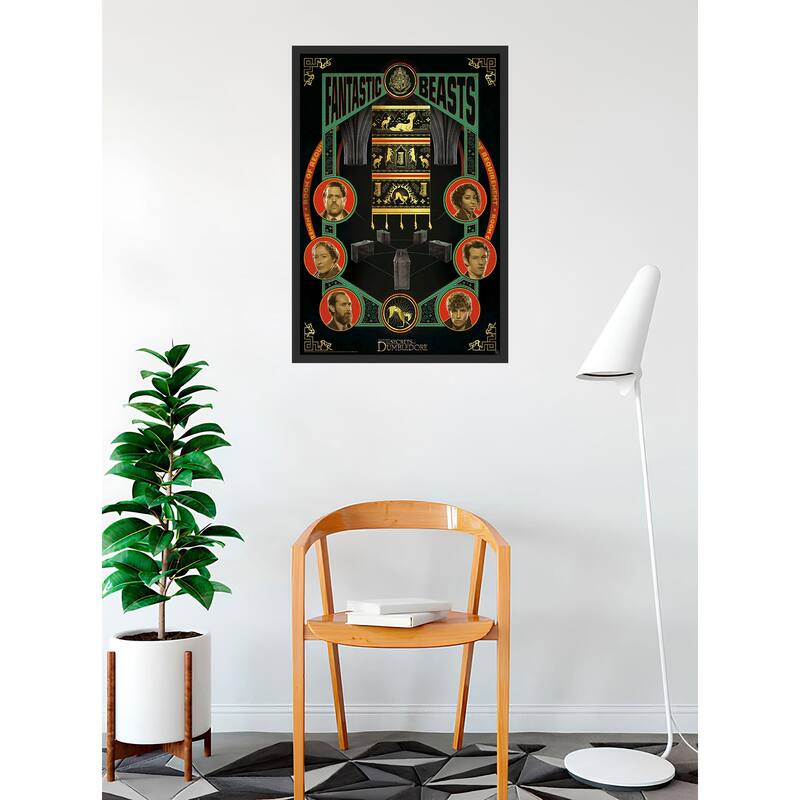 Fantastic Beasts - Secrets of Dumbledore - Casting Framed Art Poster - 24 x 36 Inch