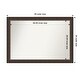 preview thumbnail 142 of 183, Wall Mirror Choose Your Custom Size - Extra Large, Cyprus Walnut Wood Outer Size: 49 x 34 in