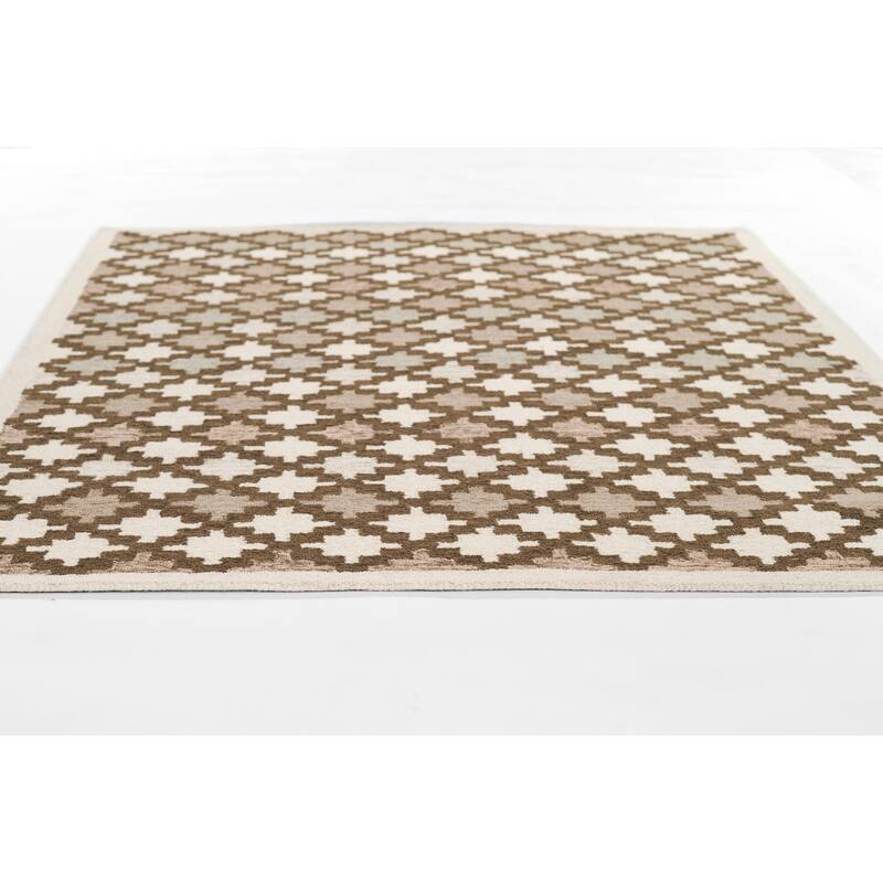 Erin Gates by Momeni Abbott Diamond Trellis Hand Tufted Wool Area Rug