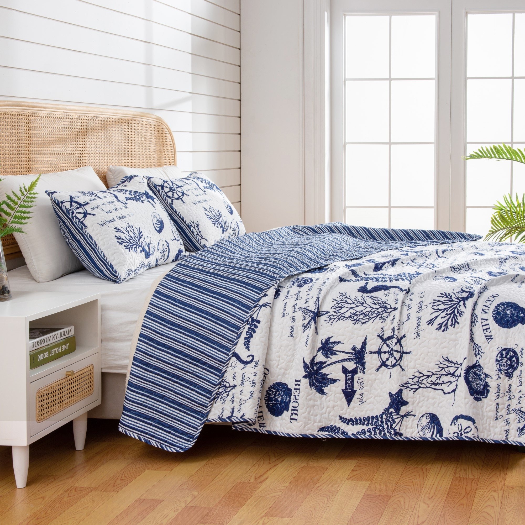 Nautical blankets quilts outlet