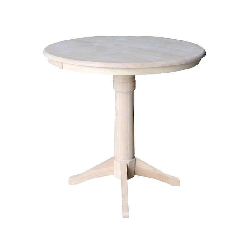36" Round Pedestal Dining Table - Unfinished