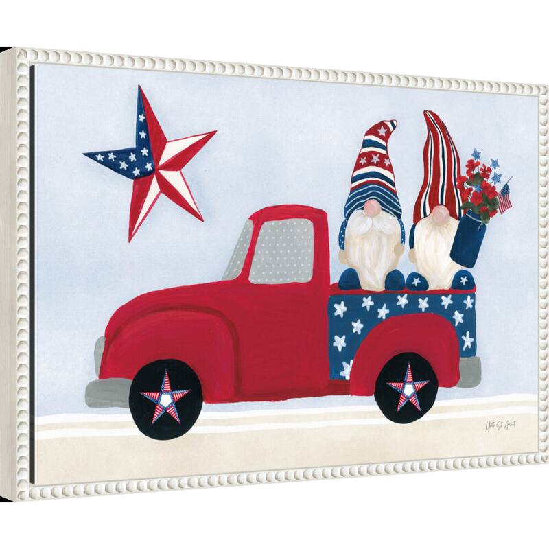 American Gnome II by Yvette St. Amant Framed Canvas Wall Art Print