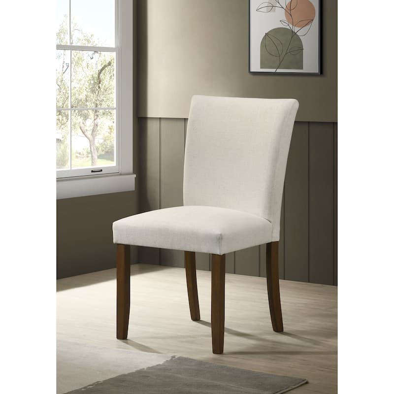 Cantley Upholstered Dining Side Chair Beige (Set of 2) - 19.5" x 23.75" x 36.75"