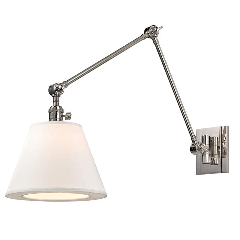 Hudson Valley Lighting Hillsdale Single Light 13" Tall Wall Sconce - Polished Nickel