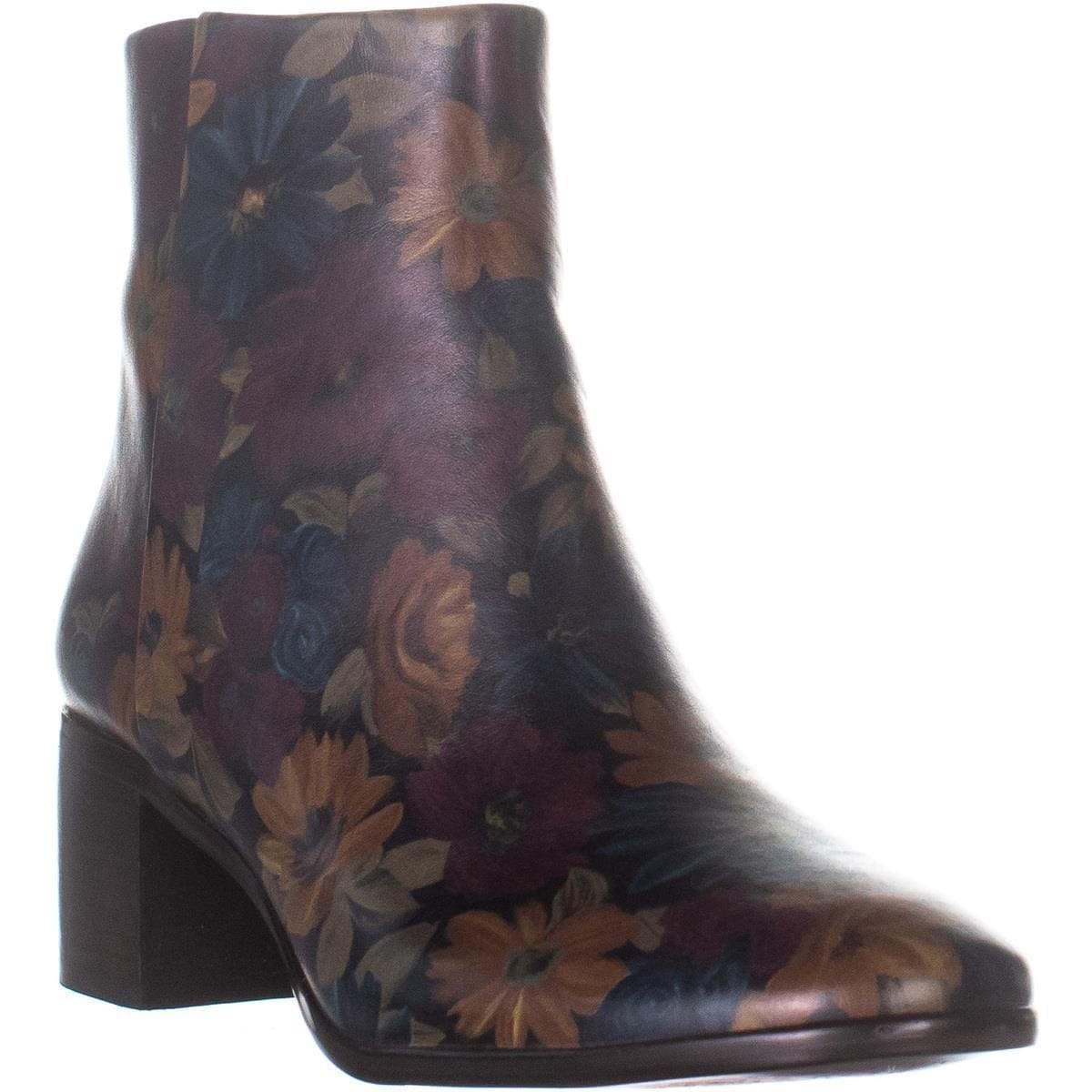 Shop Patricia Nash Marcella Block Heel Ankle Boots Peru Paint