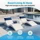 preview thumbnail 5 of 48, Aqua Outdoors In-Pool Chaise Lounge Chairs for 0-9 In. of Water - All Weather Resistant, No Plugs/Tools Needed - (Set of 2)
