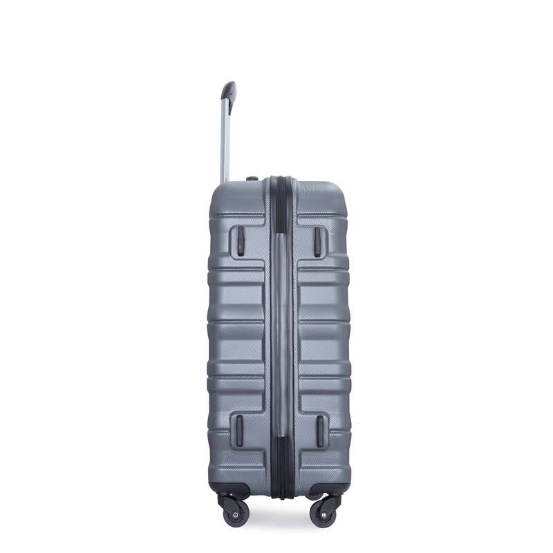 3 Piece PC Expandable Luggage Sets, Modern Lightweight Durable Suitcase with TSA Lock, Two Hooks and Spinner Wheels