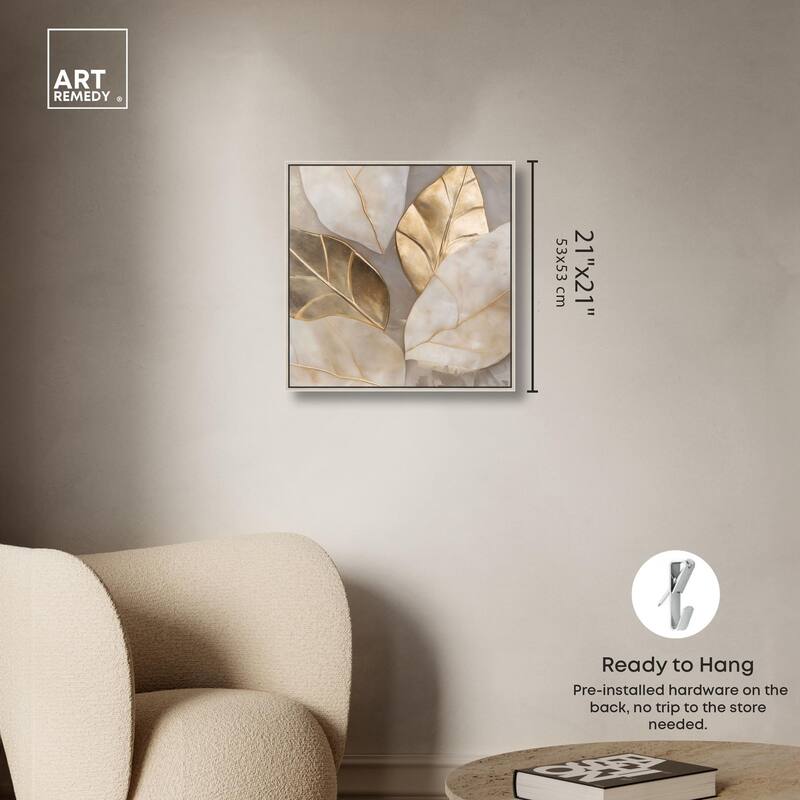 Golden Cascades Canvas by Art Remedy