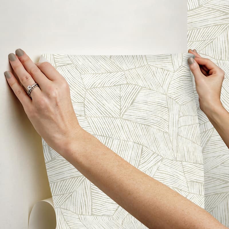 Zen Garden Cream Peel and Stick Wallpaper