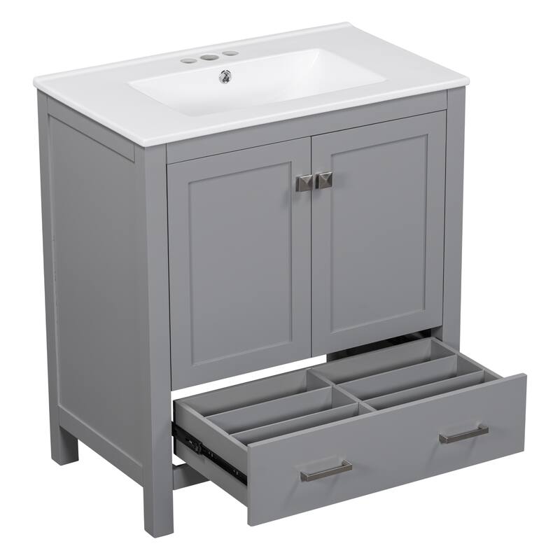 30" Bathroom Vanity with Single Sink