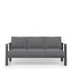 preview thumbnail 27 of 33, 3-Seater Outdoor Couch with Plush Cushions, Broad Armrests and Contoured Backrests