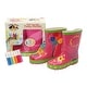 preview thumbnail 5 of 7, Little Pals Paint Your Own Wellies Kids Rain Boots, Pink with Green Trim or Green with Blue Trim, US Kids size 11.5 Pink/Green