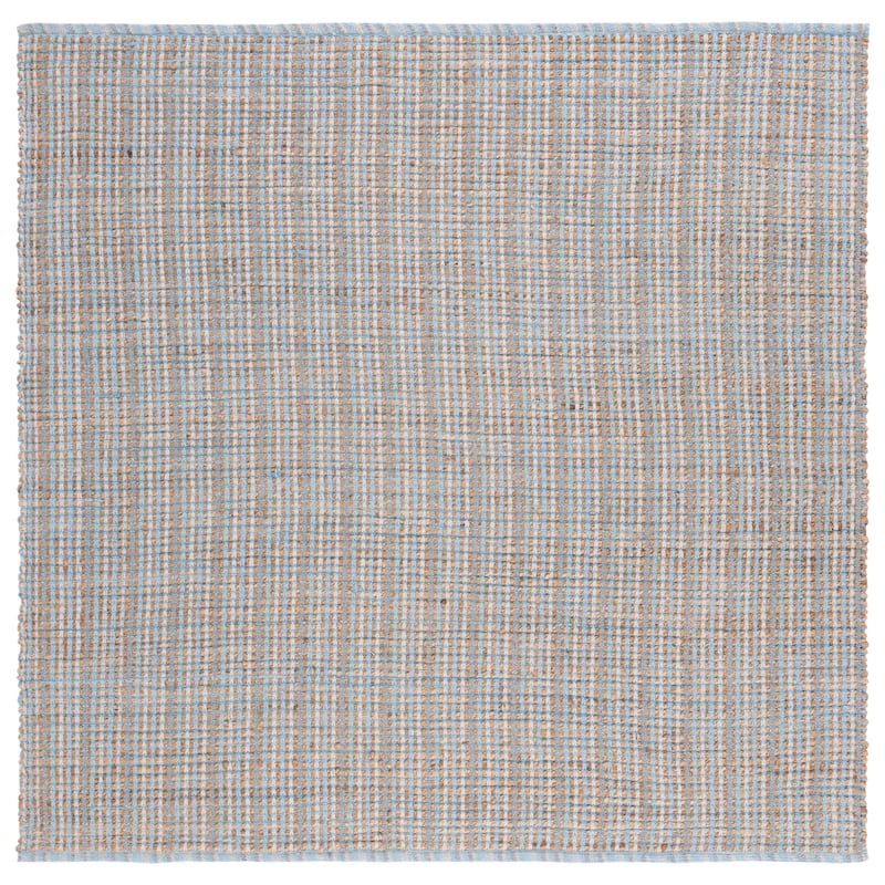 SAFAVIEH Handmade Cape Cod Imke Coastal Jute Rug - 6' Square - Grey